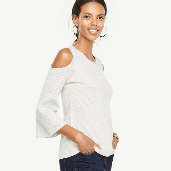 Ann Taylor Women Cashmere Cold Shoulder Jumper - Picture 1 of 3